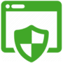 Web application security icon